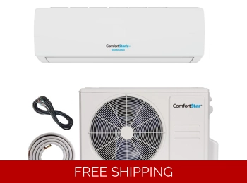 ComfortStar 12K-Btu 17 SEER2 Mini Split Heat Pump AC (5°F) 9.5 EER/8.3 HSPF (R32)